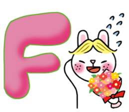 Alphabet Rabbit. sticker #11420681