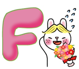 Alphabet Rabbit. sticker #11420681