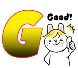 Alphabet Rabbit. sticker #11420682