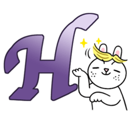 Alphabet Rabbit. sticker #11420683