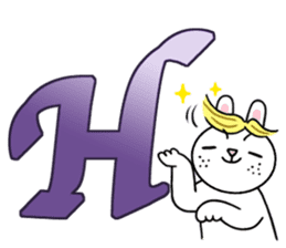 Alphabet Rabbit. sticker #11420683