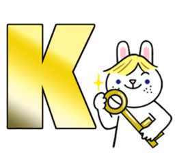 Alphabet Rabbit. sticker #11420686