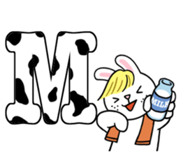 Alphabet Rabbit. sticker #11420688