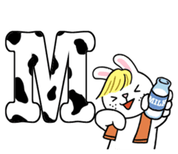 Alphabet Rabbit. sticker #11420688