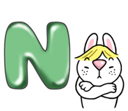 Alphabet Rabbit. sticker #11420689