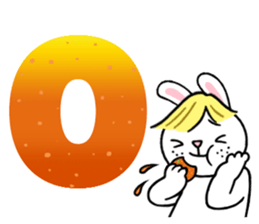 Alphabet Rabbit. sticker #11420690