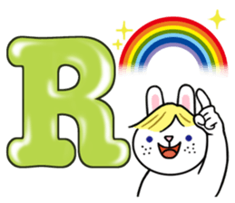 Alphabet Rabbit. sticker #11420693