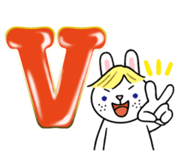 Alphabet Rabbit. sticker #11420697