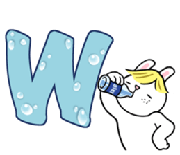 Alphabet Rabbit. sticker #11420698