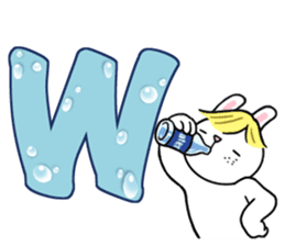 Alphabet Rabbit. sticker #11420698