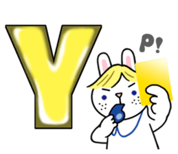 Alphabet Rabbit. sticker #11420700