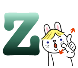 Alphabet Rabbit. sticker #11420701