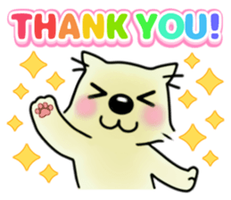 Pastel Color Dog sticker #11421554