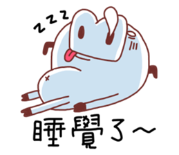 Unhappy pig sticker #11421673