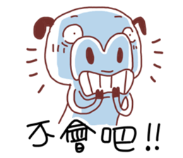 Unhappy pig sticker #11421680