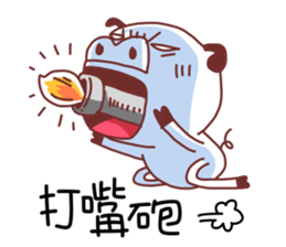 Unhappy pig sticker #11421694