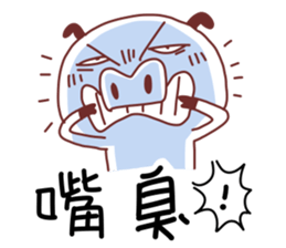 Unhappy pig sticker #11421696