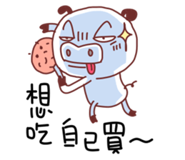 Unhappy pig sticker #11421697