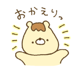 Bear resembling a pudding 5 sticker #11421959