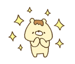 Bear resembling a pudding 5 sticker #11421969