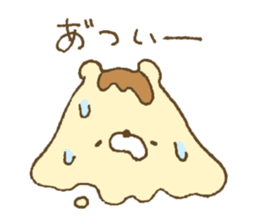 Bear resembling a pudding 5 sticker #11421975