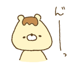 Bear resembling a pudding 5 sticker #11421977