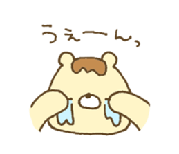 Bear resembling a pudding 5 sticker #11421981