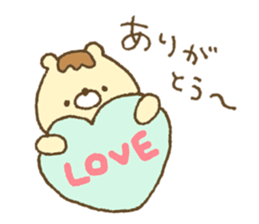 Bear resembling a pudding 5 sticker #11421984