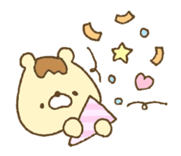 Bear resembling a pudding 5 sticker #11421988