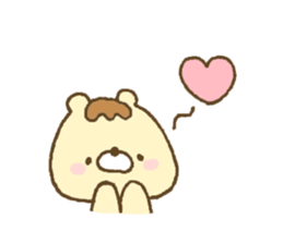 Bear resembling a pudding 5 sticker #11421990