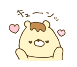 Bear resembling a pudding 5 sticker #11421991