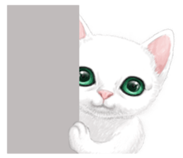 White kitty diary 2 Mandarin Chinese sticker #11422141