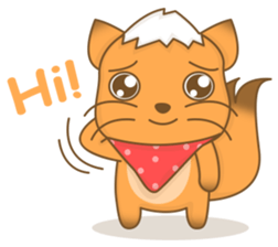 Big Tail the Orange Cat sticker #11422512