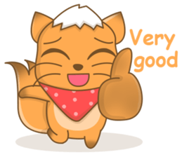 Big Tail the Orange Cat sticker #11422513