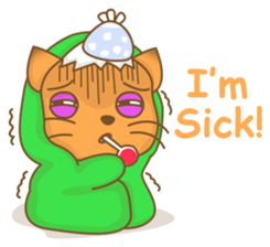 Big Tail the Orange Cat sticker #11422514