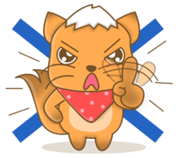 Big Tail the Orange Cat sticker #11422516