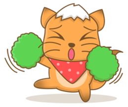 Big Tail the Orange Cat sticker #11422518