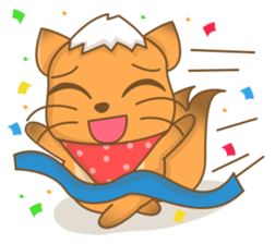 Big Tail the Orange Cat sticker #11422519