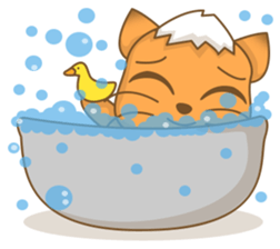 Big Tail the Orange Cat sticker #11422521