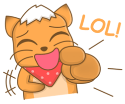 Big Tail the Orange Cat sticker #11422524