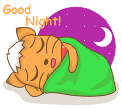 Big Tail the Orange Cat sticker #11422525