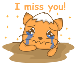 Big Tail the Orange Cat sticker #11422526