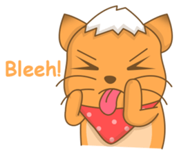 Big Tail the Orange Cat sticker #11422527