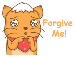 Big Tail the Orange Cat sticker #11422528