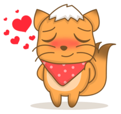 Big Tail the Orange Cat sticker #11422530