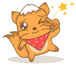 Big Tail the Orange Cat sticker #11422531