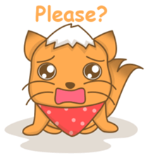 Big Tail the Orange Cat sticker #11422532