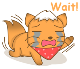 Big Tail the Orange Cat sticker #11422533