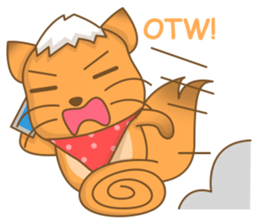 Big Tail the Orange Cat sticker #11422536