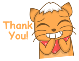 Big Tail the Orange Cat sticker #11422540